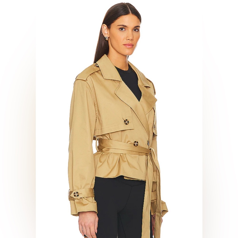 Favorite Daughter The Cropped Charles Trench in Sand. Nwt size Medium - Picture 3 of 10